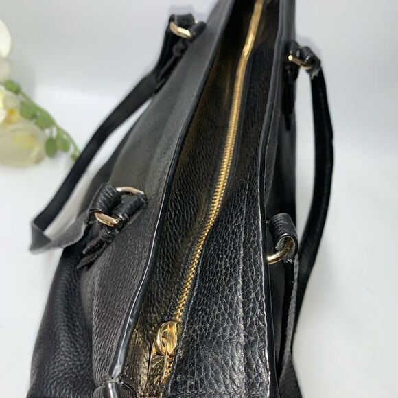 Kate Spade New York Leather Tote Bag Black Large - Picture 10 of 12